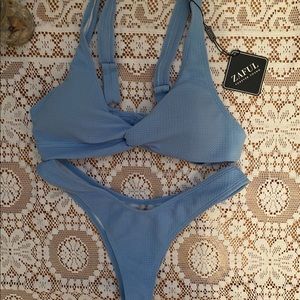 NW ZAFUL ribbed bikini swimsuit